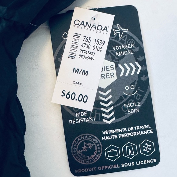Canada Gear Packable Lightweight Water Resistant Jacket NWT - Picture 4 of 8